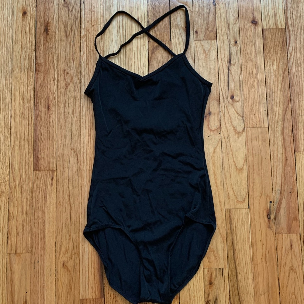 Spaghetti Strap Leotard with Criss-cross straps